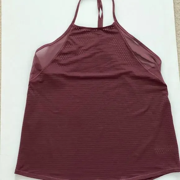 Athleta maroon burgundy racerback tank M - Picture 4 of 13